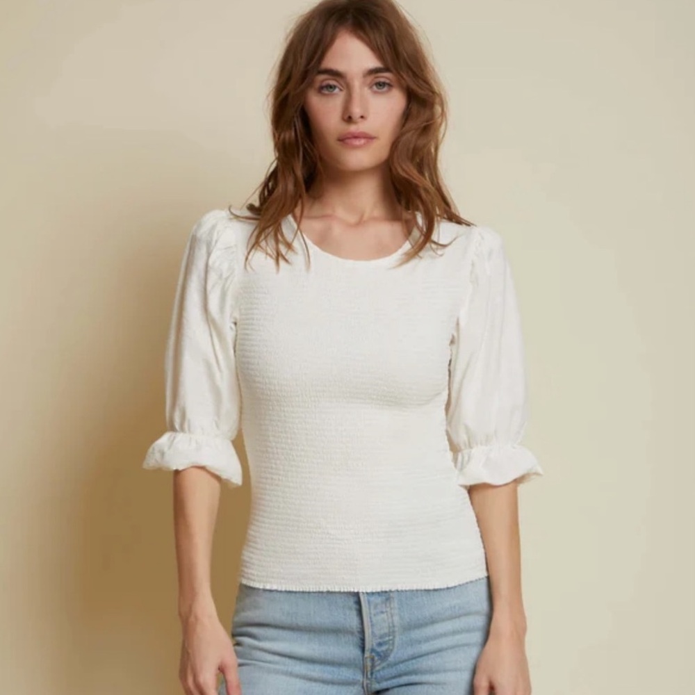 Nation Ltd Bardot Tee Cream